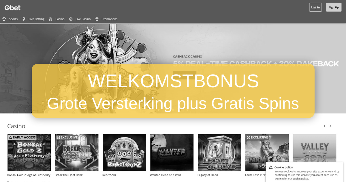 QBet Casino Nederland - Topslots & Snelle Uitbetalingen